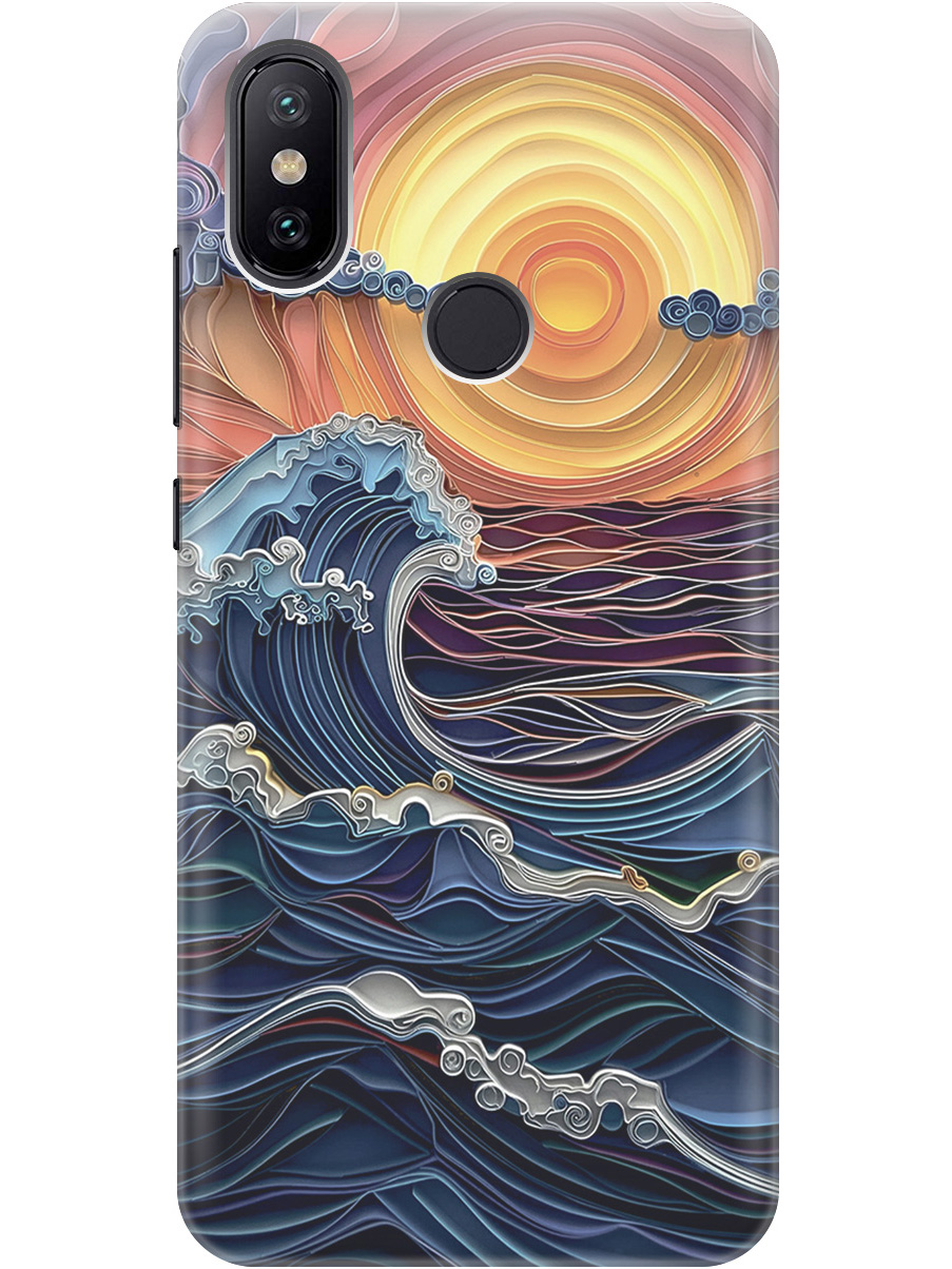 Силиконовый чехол на Xiaomi Mi 6X/Mi A2 с принтом "Волны на закате", Прозрачный;оранжевый;синий, 717439410
Силиконовый чехол на Xiaomi Mi 6X/Mi A2 с принтом "Волны на закате", Прозрачный;оранжевый;синий, 717439410
