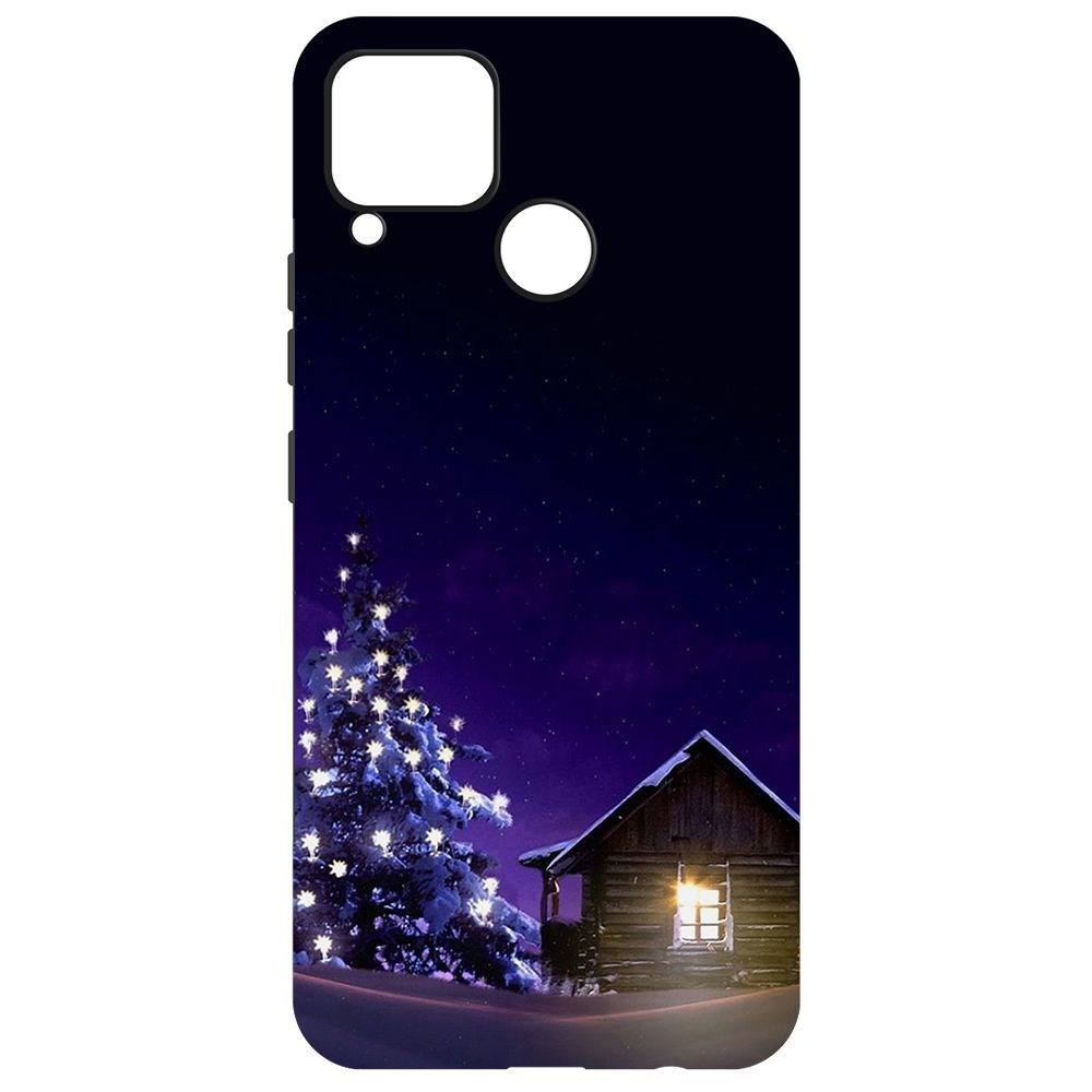 Чехол-накладка Krutoff Софт Кейс Зимний домик для Realme C15 черный
Чехол-накладка Krutoff Софт Кейс Зимний домик для Realme C15 черный