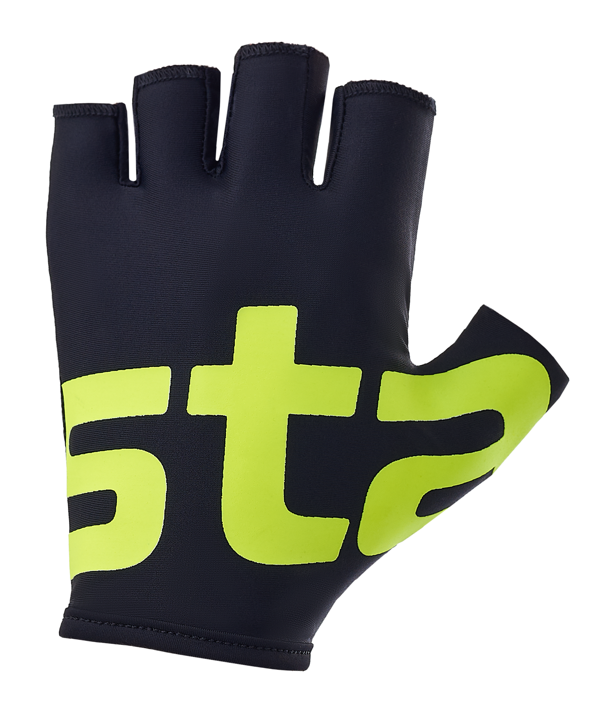 фото Перчатки для фитнеса starfit wg-102, черный/ярко-зеленый