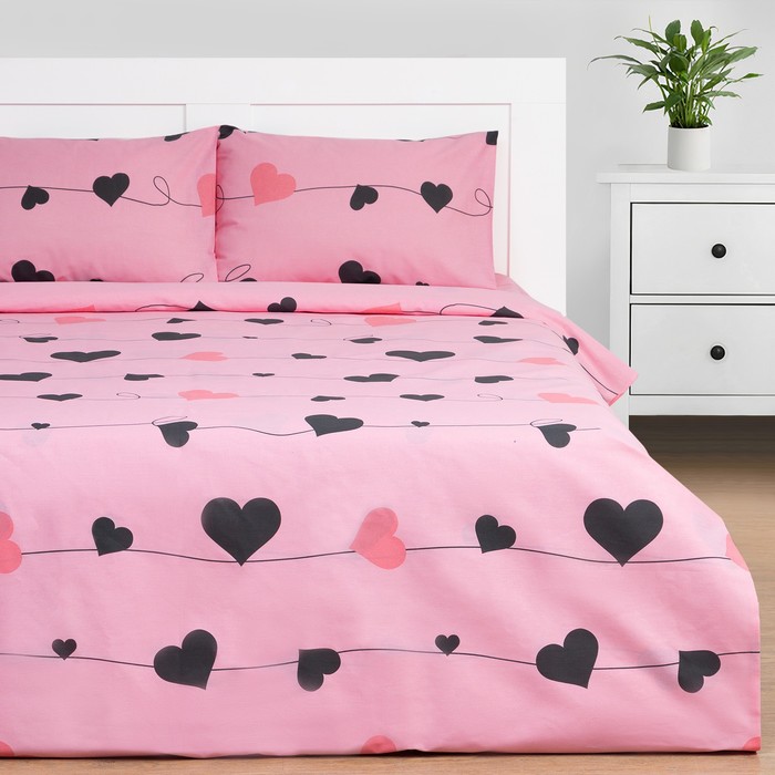 Постельное бельё Этель Дуэт Threads of love 143х215 см-2шт, 220х240 см, 50х70 см-2шт, бязь
Постельное бельё Этель Дуэт Threads of love 143х215 см-2шт, 220х240 см, 50х70 см-2шт, бязь