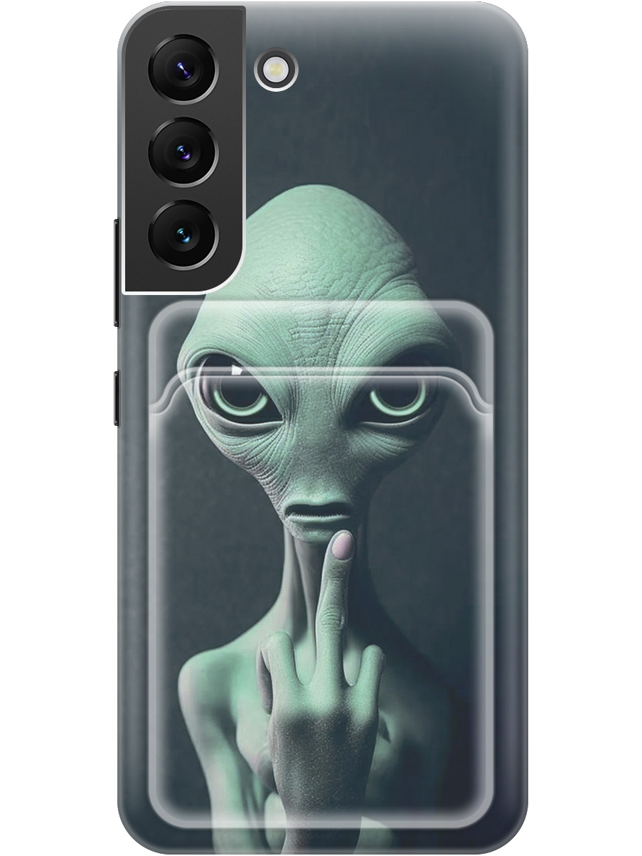 Силиконовый чехол на Samsung Galaxy S22 с рисунком "Инопланетянин", Зеленый;синий;черный, 20012055
Силиконовый чехол на Samsung Galaxy S22 с рисунком "Инопланетянин", Зеленый;синий;черный, 20012055