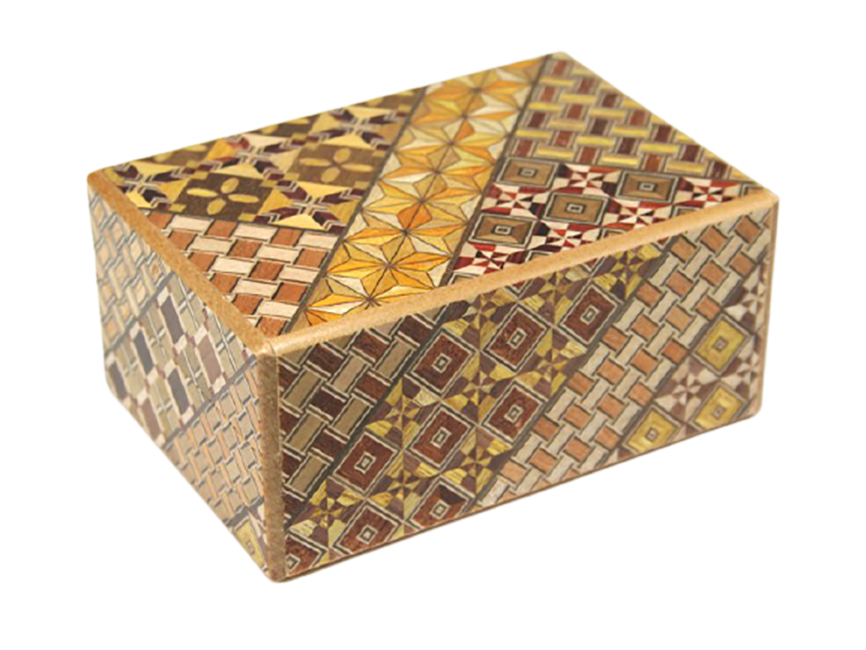 Японская коробка с секретом (Japan Puzzle Box) Yosegi 120x85X50мм 21 шаг до открытия, NSZ-PB-009
Японская коробка с секретом (Japan Puzzle Box) Yosegi 120x85X50мм 21 шаг до открытия, NSZ-PB-009
