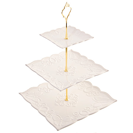 Конфетница трехярусная LORAINE 28954, Loraine
Конфетница трехярусная LORAINE 28954, Loraine