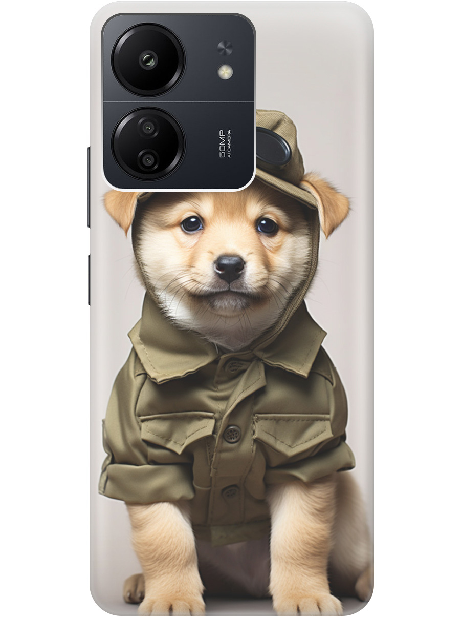 Силиконовый чехол на Xiaomi Redmi 13C / Poco C65 с рисунком "Щенок в форме", Серый;зеленый, 20001464
Силиконовый чехол на Xiaomi Redmi 13C / Poco C65 с рисунком "Щенок в форме", Серый;зеленый, 20001464