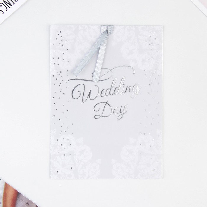 Приглашение на свадьбу с калькой Wedding day, с тиснением, Белый, Свадьба в белых оттенках
Приглашение на свадьбу с калькой Wedding day, с тиснением, Белый, Свадьба в белых оттенках