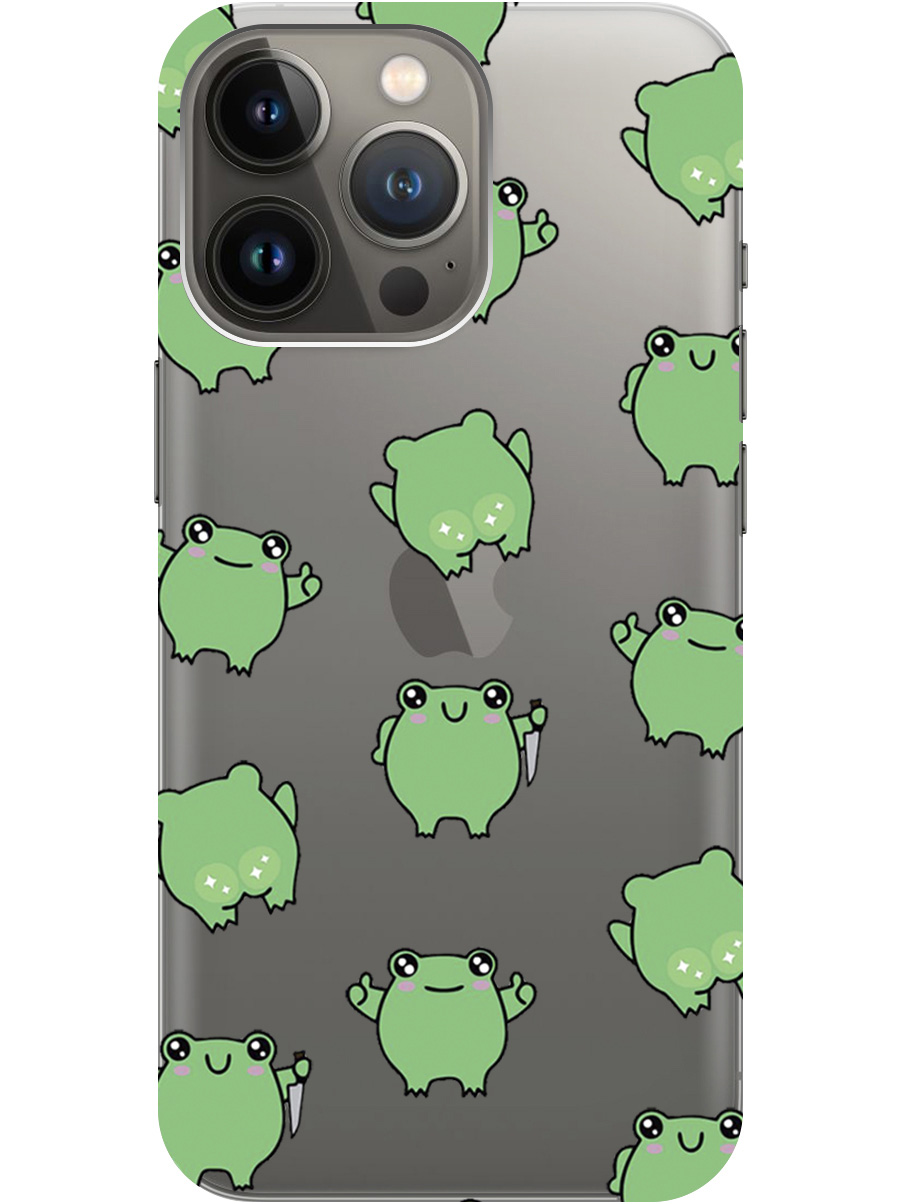 Силиконовый чехол на Apple iPhone 14 Pro Max с рисунком "Лягушка с ножиком" прозрачный, Прозрачный;зеленый, 20000371
Силиконовый чехол на Apple iPhone 14 Pro Max с рисунком "Лягушка с ножиком" прозрачный, Прозрачный;зеленый, 20000371