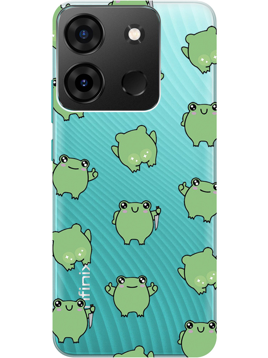 Силиконовый чехол на Infinix Smart 7 Plus с рисунком "Лягушка с ножиком" прозрачный, Прозрачный;зеленый, 20000073
Силиконовый чехол на Infinix Smart 7 Plus с рисунком "Лягушка с ножиком" прозрачный, Прозрачный;зеленый, 20000073