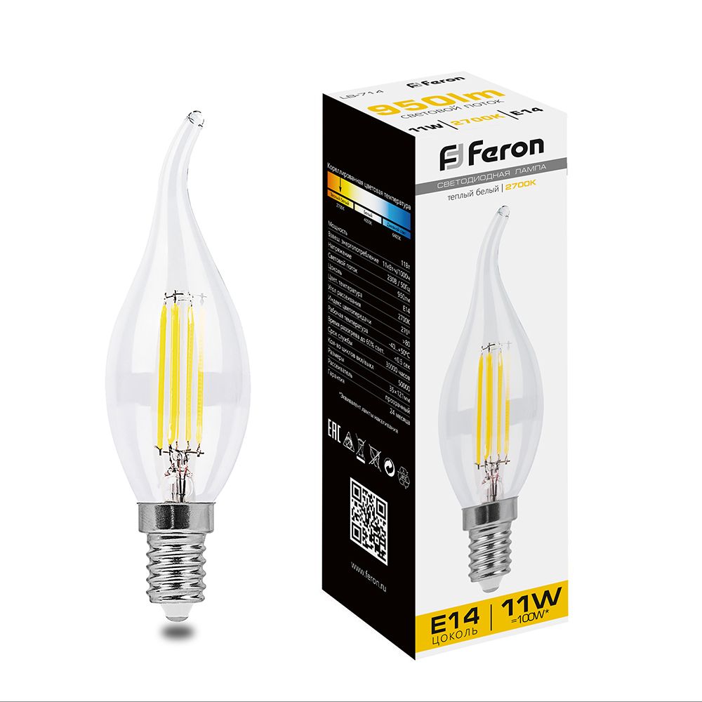 Лампочка светодиодная FERON LB-714, 11Вт E14 230V белый теплый, упаковка 10 шт., 38010, LB-714
Лампочка светодиодная FERON LB-714, 11Вт E14 230V белый теплый, упаковка 10 шт., 38010, LB-714