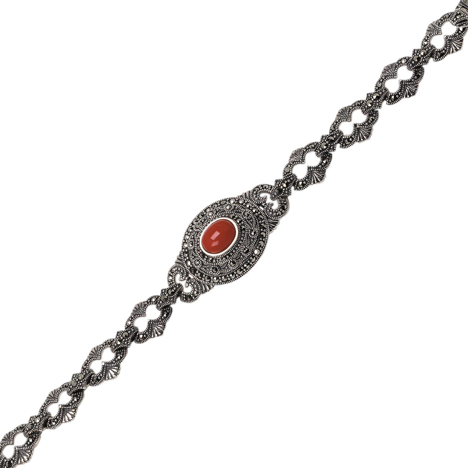 Браслет из серебра с Swarovski/кораллом/марказитом р. 18 Марказит BR0519-korall-mr, BR0519-korall-mr
Браслет из серебра с Swarovski/кораллом/марказитом р. 18 Марказит BR0519-korall-mr, BR0519-korall-mr