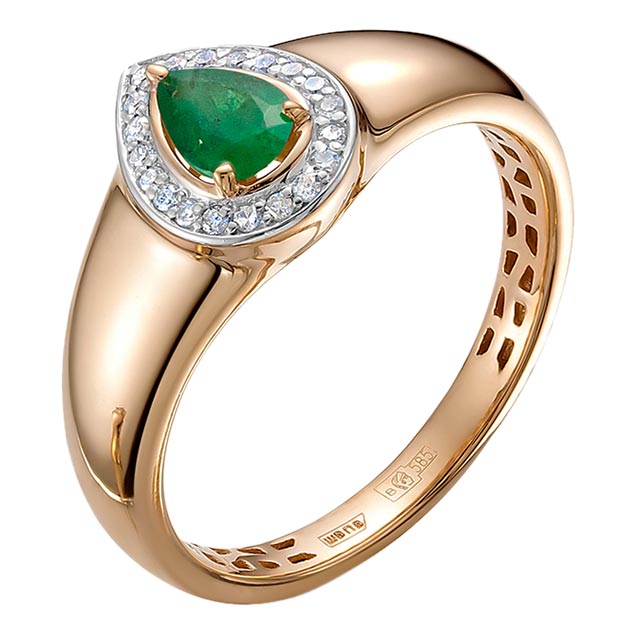 Кольцо из красного золота с бриллиантом/изумрудом р. 17 Vesna jewelry 12208-151-14-00, 12208-151-14-00
Кольцо из красного золота с бриллиантом/изумрудом р. 17 Vesna jewelry 12208-151-14-00, 12208-151-14-00
