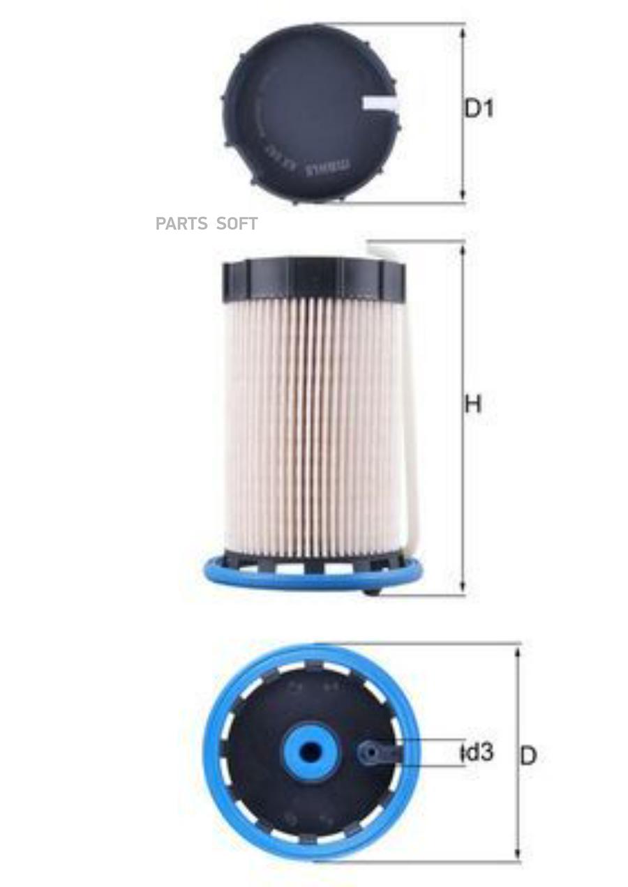 Фильтр топливный MAHLE KX592, KX592
Фильтр топливный MAHLE KX592, KX592