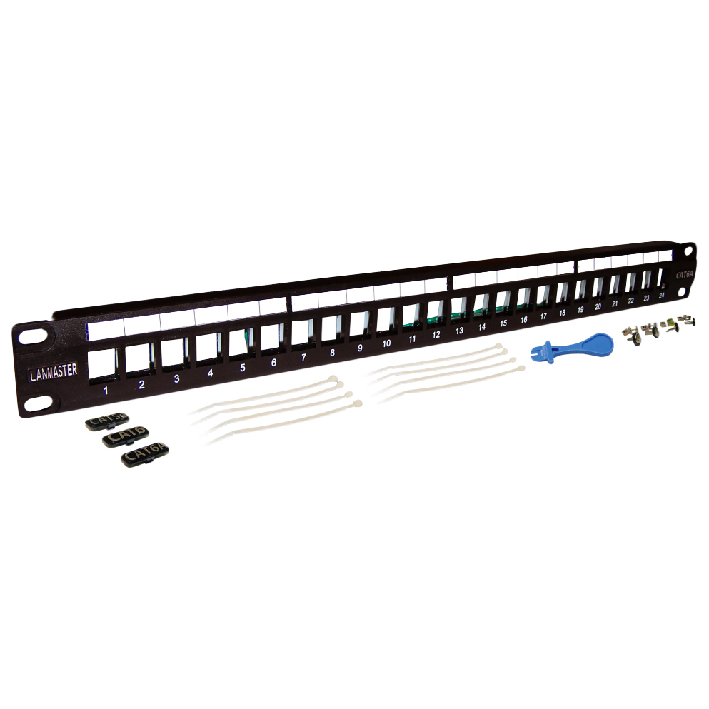 LANMASTER Патч-панель наборная 19 , экранированная, 24 порта, 1U, LAN-PPL24OK-STP, Черный
LANMASTER Патч-панель наборная 19 , экранированная, 24 порта, 1U, LAN-PPL24OK-STP, Черный