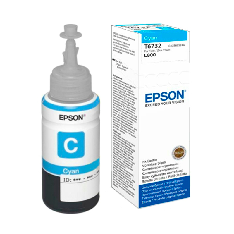 Чернила для струйного принтера Epson (T6732) голубой, оригинальный
Чернила для струйного принтера Epson (T6732) голубой, оригинальный