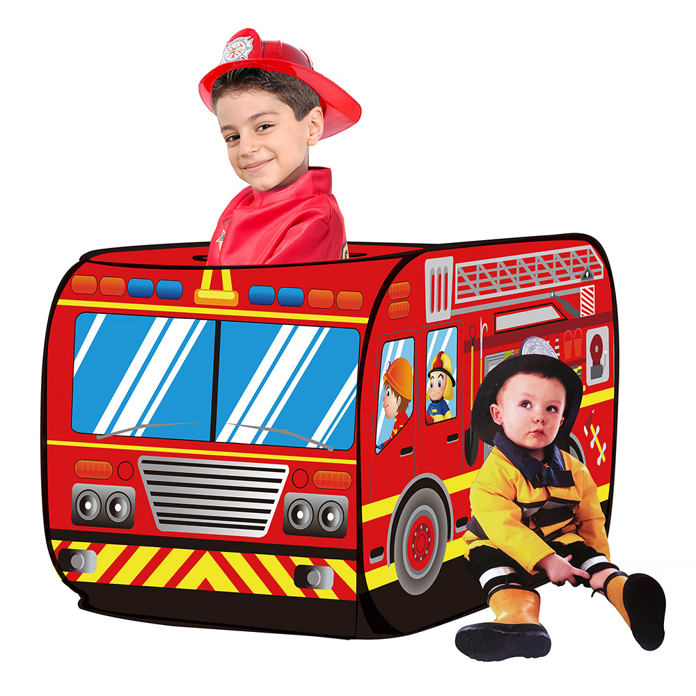 фото Игровая палатка pituso пожарный фургон + 50 шаров