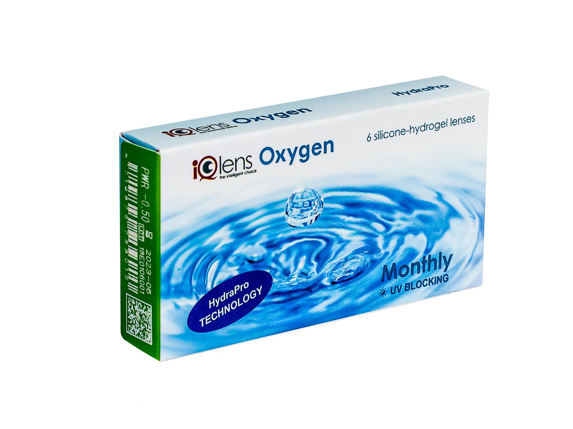 фото Контактные линзы iqlens oxygen 30 линз r 8.7 -11,00