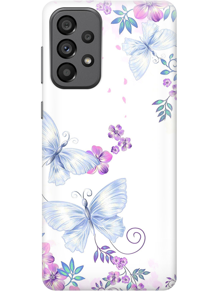 Силиконовый чехол на Samsung Galaxy A73 5G с рисунком "Бабочки и фиалки" прозрачный, Белый;фиолетовый, 20001057
Силиконовый чехол на Samsung Galaxy A73 5G с рисунком "Бабочки и фиалки" прозрачный, Белый;фиолетовый, 20001057