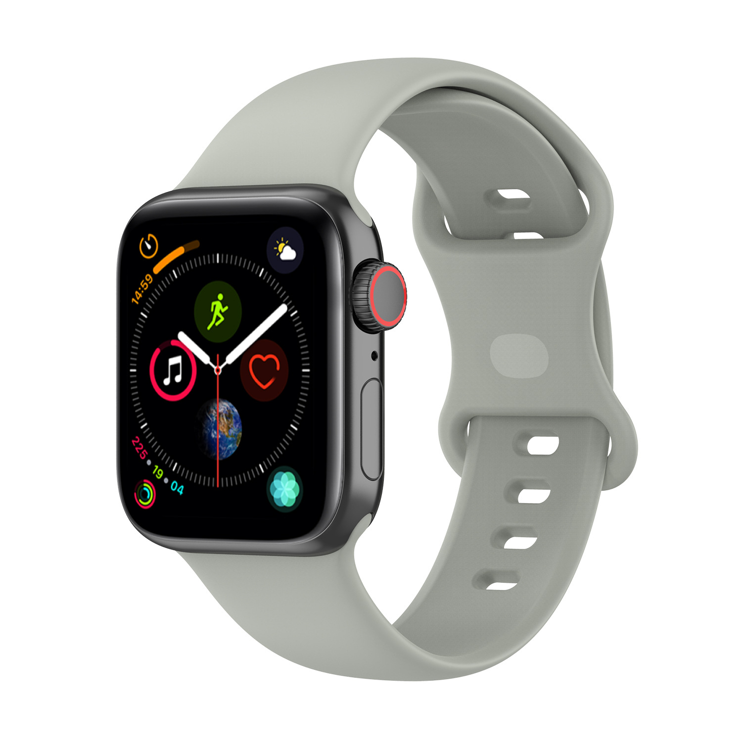 Силиконовый ремешок для Apple Watch 1-9 / SE / ULTRA (42/44/45/49 мм), серый, L, Watch 1-9 / SE / ULTRA (42/44/45/49 мм), размер L
Силиконовый ремешок для Apple Watch 1-9 / SE / ULTRA (42/44/45/49 мм), серый, L, Watch 1-9 / SE / ULTRA (42/44/45/49 мм), размер L