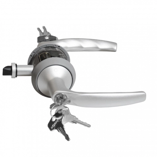 фото Hoppe замок с ручкой hcs a1530 atlanta key/key f1-2серебристый без фальца 65432