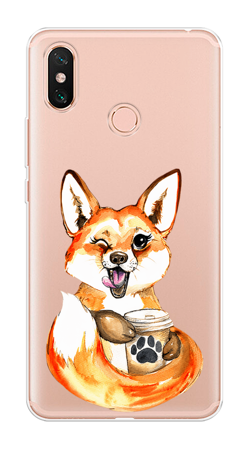 Чехол на Xiaomi Mi Max 3 "Подмигивающая лиса с кофе", Оранжевый;белый;коричневый, 34350-4
Чехол на Xiaomi Mi Max 3 "Подмигивающая лиса с кофе", Оранжевый;белый;коричневый, 34350-4