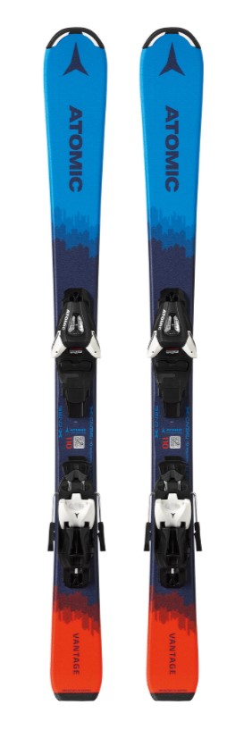 фото Горные лыжи atomic vantage jr 100-120 + c 5 gw 2020, black/blue/red, 120 см