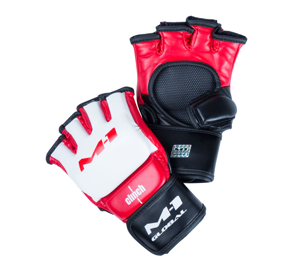 фото Clinch перчатки для смешанных единоборств clinch m1 global gloves бело-красно-черные