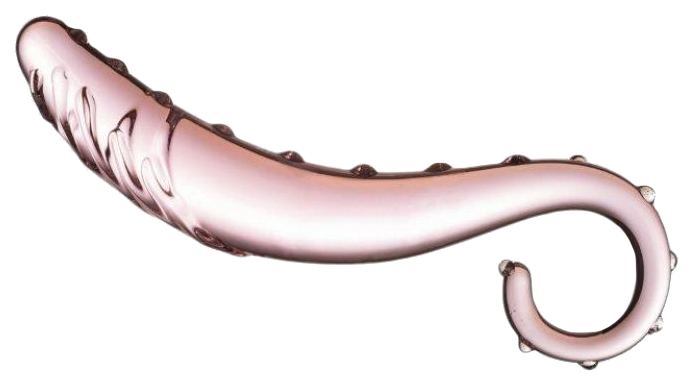 фото Нежно-розовый стеклянный стимулятор 16 см сумерки богов