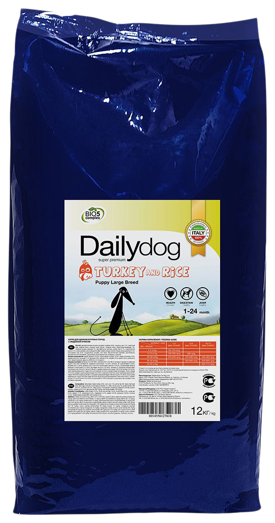 Сухой корм для щенков Dailydog Puppy Large Breed, для крупных пород, индейка и рис, 12кг, Puppy Large Breed
Сухой корм для щенков Dailydog Puppy Large Breed, для крупных пород, индейка и рис, 12кг, Puppy Large Breed
