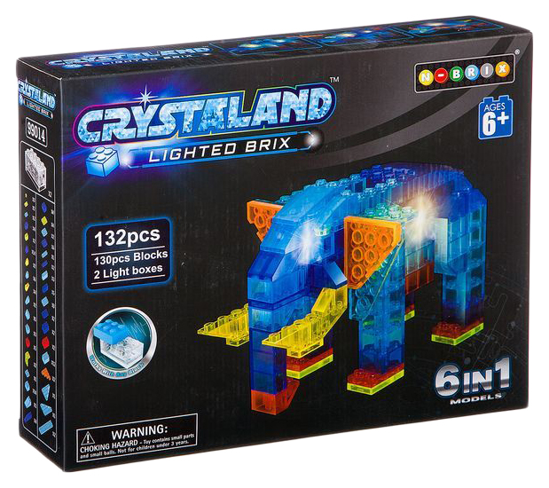 Конструктор пластмас. 132 дет., светящ. c 2-мя LED элементами, CRYSTALAND, мамонт
Конструктор пластмас. 132 дет., светящ. c 2-мя LED элементами, CRYSTALAND, мамонт