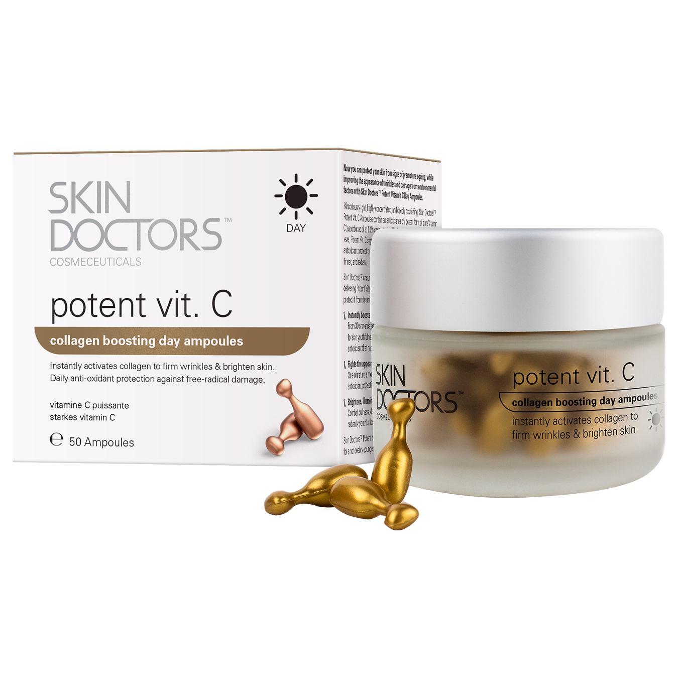 Сыворотка для лица с Витамином С, SKIN DOCTORS Potent Vit. C, 50 капсул, Potent Vit. C
Сыворотка для лица с Витамином С, SKIN DOCTORS Potent Vit. C, 50 капсул, Potent Vit. C