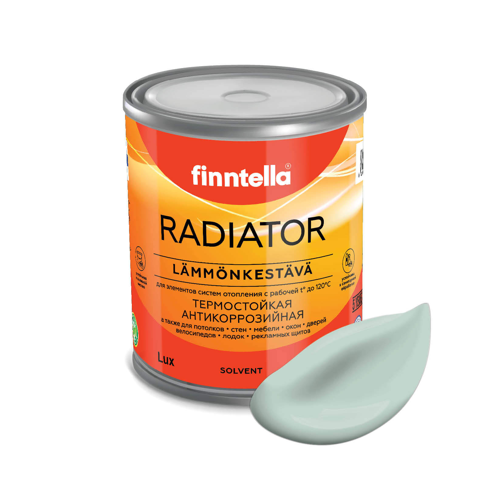 Краска RADIATOR, PAISTAA бледно-бирюзовый, 0,9л, Голубой, RADIATOR специализированная для батарей и радиаторов отопления
Краска RADIATOR, PAISTAA бледно-бирюзовый, 0,9л, Голубой, RADIATOR специализированная для батарей и радиаторов отопления