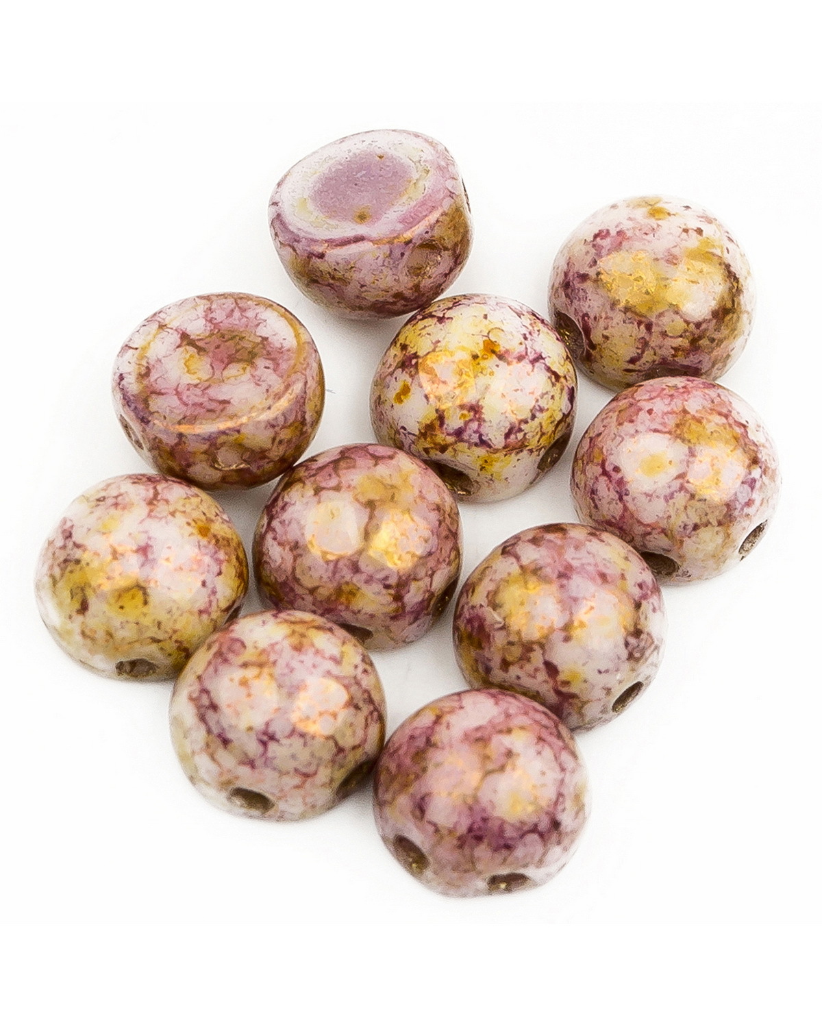 Бусины Czech Beads Cabochon bead, 6 мм Chalk White Lila Gold Luster, 10 шт, Разноцветный, Cabochon bead
Бусины Czech Beads Cabochon bead, 6 мм Chalk White Lila Gold Luster, 10 шт, Разноцветный, Cabochon bead
