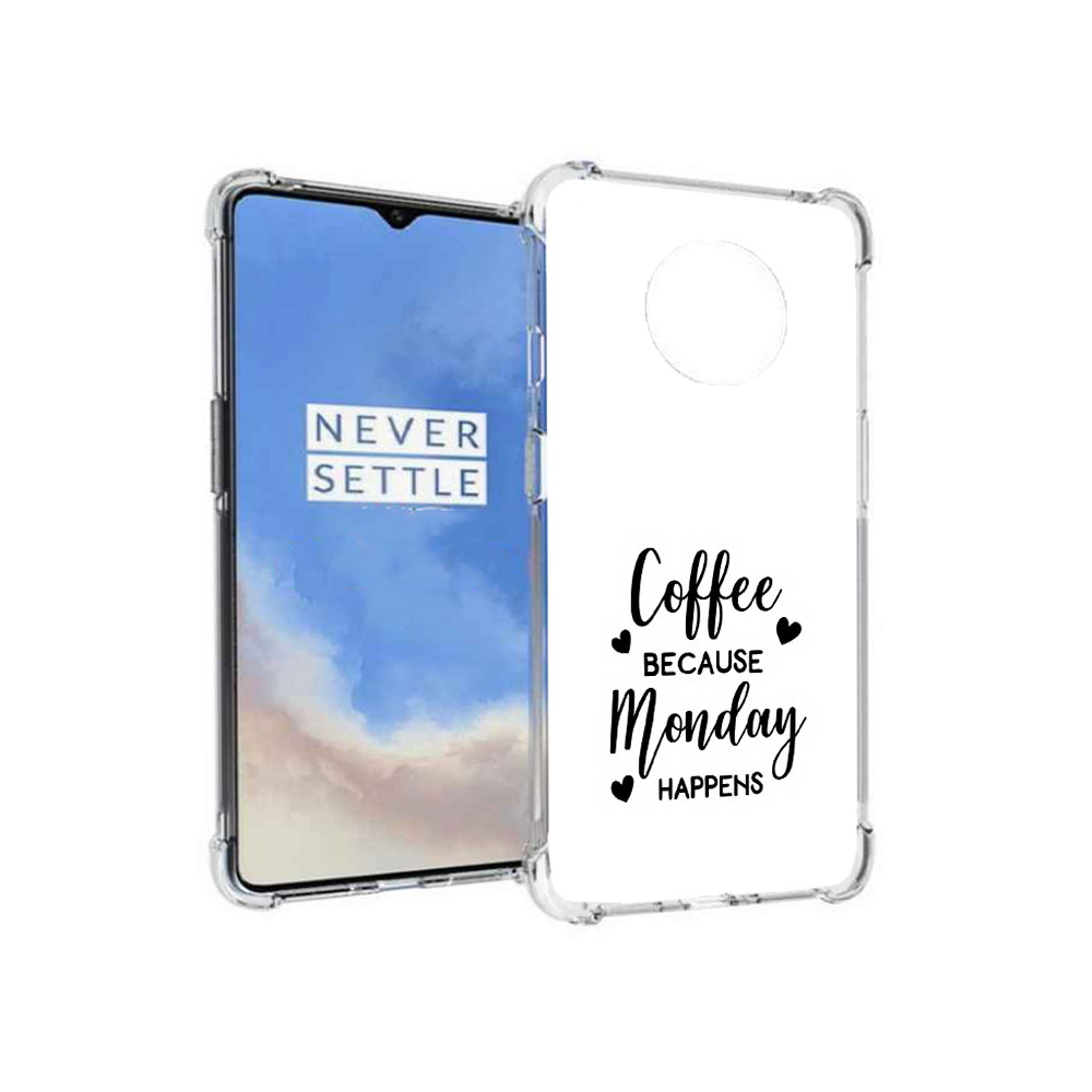 Чехол MyPads Tocco для OnePlus 7T кофе и понедельник стал счастливым (PT227044.138.402), Прозрачный, Tocco 
Чехол MyPads Tocco для OnePlus 7T кофе и понедельник стал счастливым (PT227044.138.402), Прозрачный, Tocco