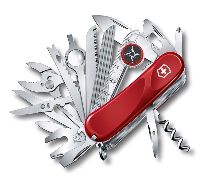 Нож перочинный VICTORINOX Evolution S54, 85 мм, 32 функции, с фиксатором лезвия, красный
Нож перочинный VICTORINOX Evolution S54, 85 мм, 32 функции, с фиксатором лезвия, красный