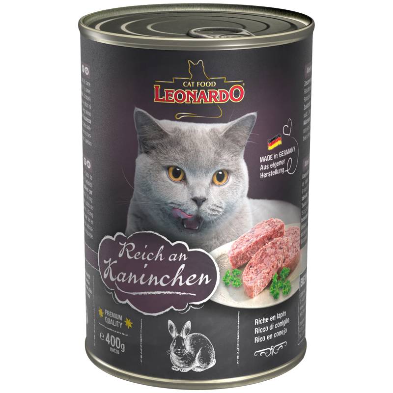 Влажный корм для кошек Leonardo Quality Selection , кролик, 12шт, 400г, Quality Selection
Влажный корм для кошек Leonardo Quality Selection , кролик, 12шт, 400г, Quality Selection