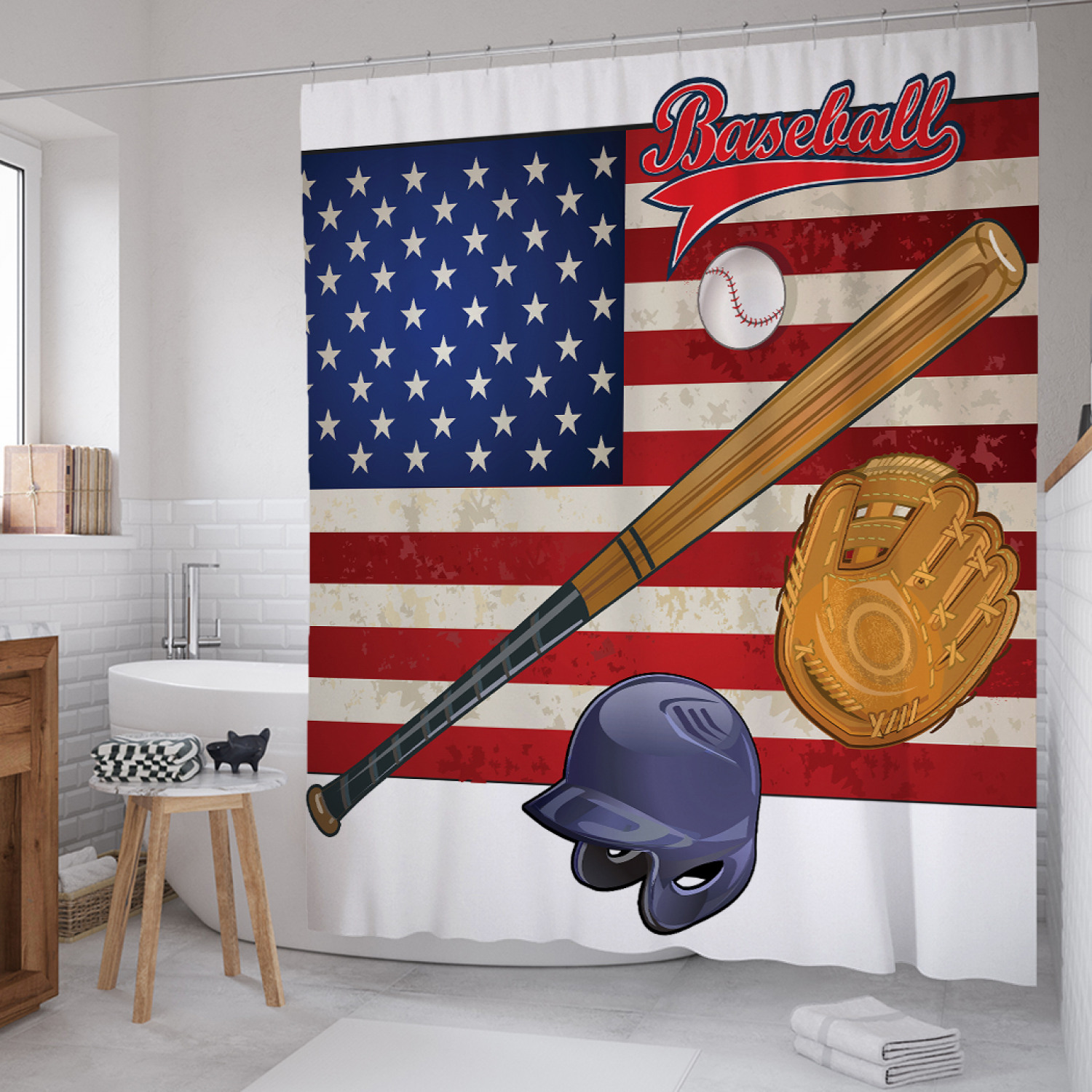 Штора для ванной JoyArty "Бейсбольная Америка" из сатена, 180х200 см с крючками, Бейсбольная Америка
Штора для ванной JoyArty "Бейсбольная Америка" из сатена, 180х200 см с крючками, Бейсбольная Америка