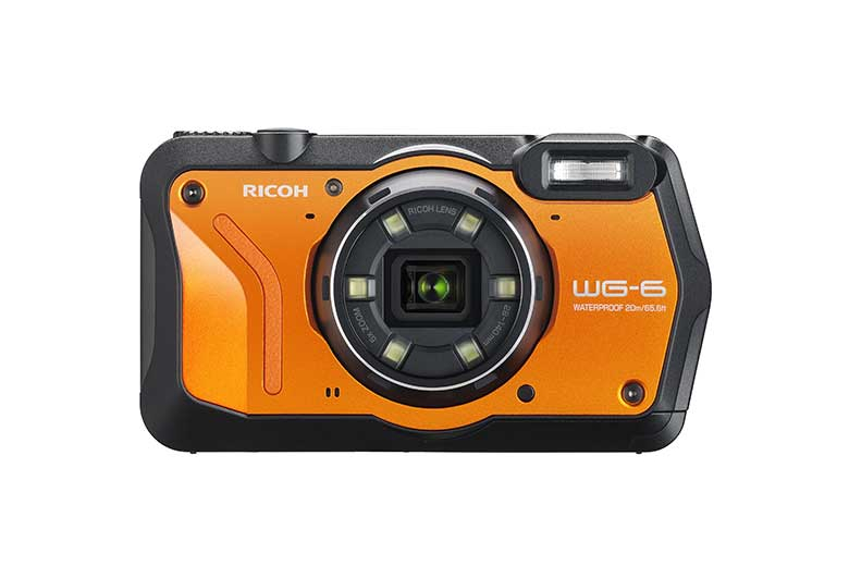 фото Фотоаппарат цифровой компактный ricoh wg-6 gps black/orange