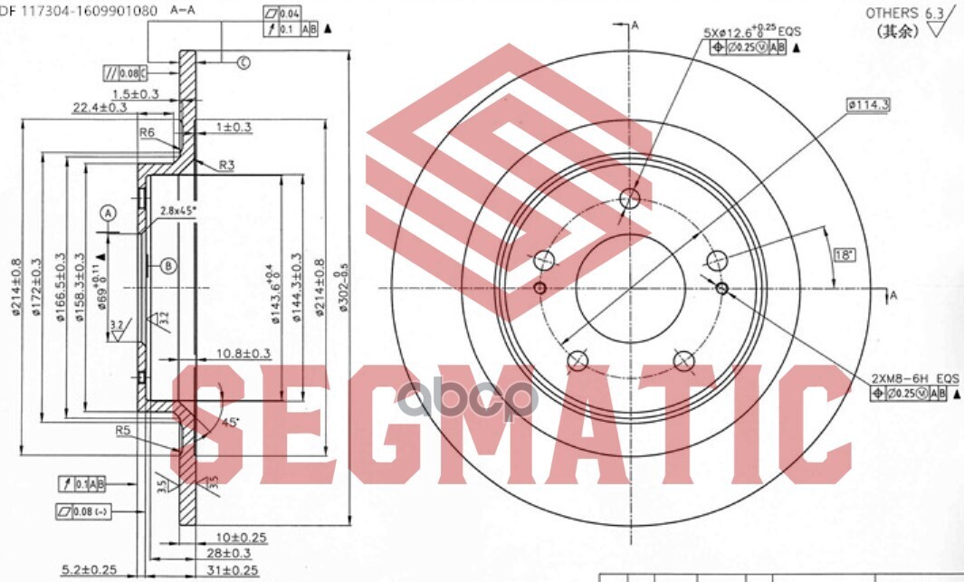 SEGMATIC SBD30093066 ДИСК ТОРМОЗНОЙ задн MITSUBISHI ASX/L 200 IV/Outlander III 1.6/2.0/2.4
SEGMATIC SBD30093066 ДИСК ТОРМОЗНОЙ задн MITSUBISHI ASX/L 200 IV/Outlander III 1.6/2.0/2.4