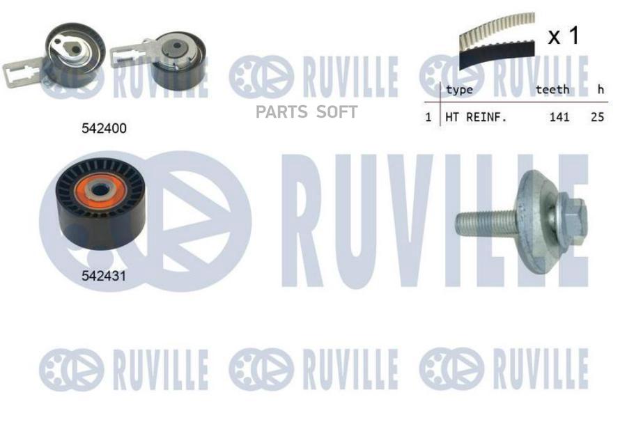 Комплект Грм Citroen. Peugeot 1.6Hdi Dv6Eted4/Dv6Ted4 Z=141*25.4 08 1Шт Ruville 550358
Комплект Грм Citroen. Peugeot 1.6Hdi Dv6Eted4/Dv6Ted4 Z=141*25.4 08 1Шт Ruville 550358