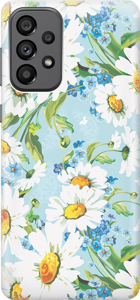 Силиконовый чехол на Samsung Galaxy A73 5G с принтом "Поле ромашек", Белый;голубой, 10561
Силиконовый чехол на Samsung Galaxy A73 5G с принтом "Поле ромашек", Белый;голубой, 10561