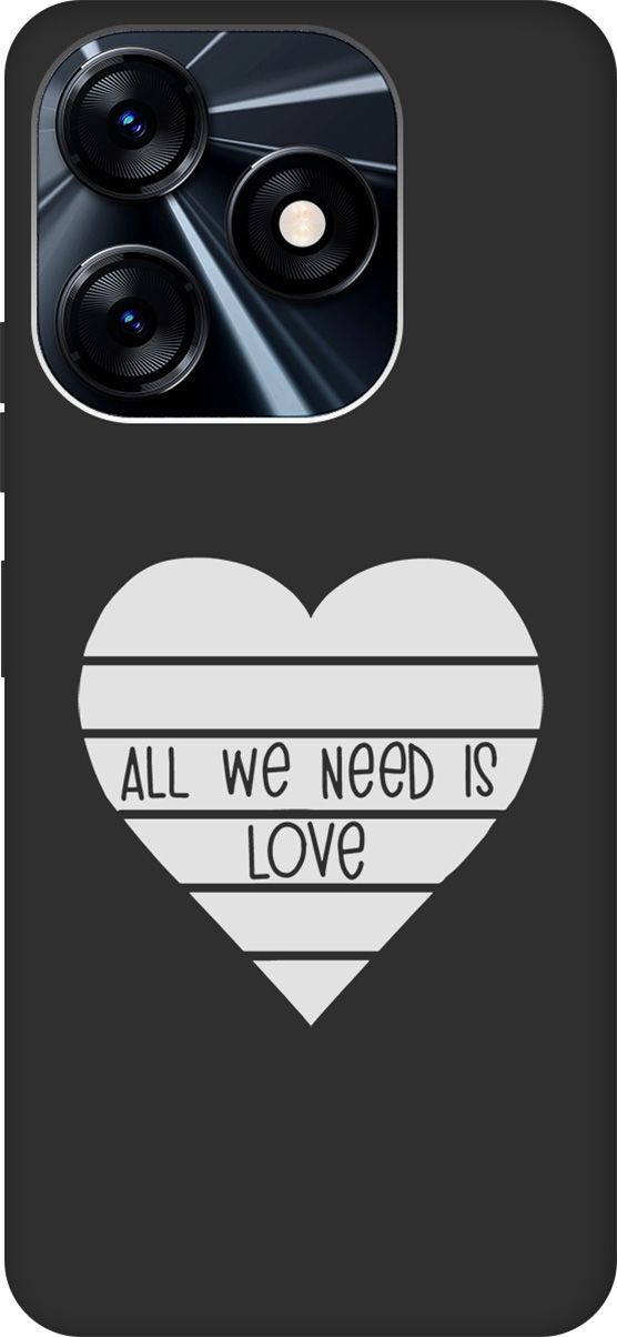 Чехол на Tecno Spark 10 с 3D принтом "All We Need is Love W" черный, Черный;белый, 159545
Чехол на Tecno Spark 10 с 3D принтом "All We Need is Love W" черный, Черный;белый, 159545