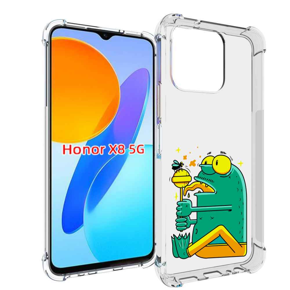 Чехол MyPads Зеленая лягушка с чупа чупсом для Honor X8 5G, Прозрачный, Tocco
Чехол MyPads Зеленая лягушка с чупа чупсом для Honor X8 5G, Прозрачный, Tocco
