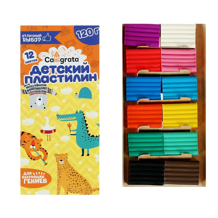 Пластилин Calligrata, 12 цветов, 120 г, (2шт.), Белый;голубой;желтый;зеленый;коричневый;красный;розовый;синий;фиолетовый;черный
Пластилин Calligrata, 12 цветов, 120 г, (2шт.), Белый;голубой;желтый;зеленый;коричневый;красный;розовый;синий;фиолетовый;черный