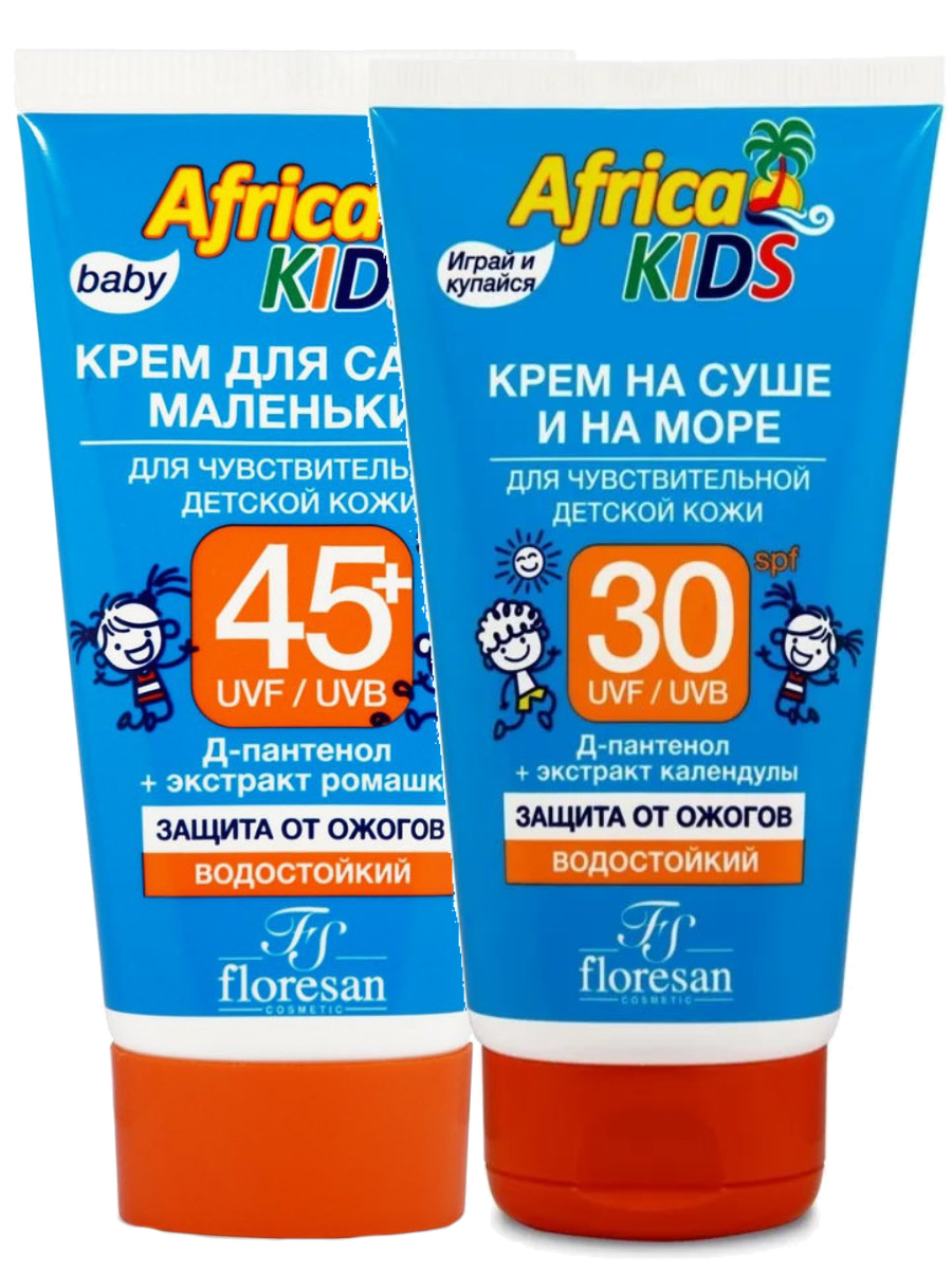 Набор Кремов Floresan Africa kids для чувствительной кожи SPF45 50 мл На суше и на море
Набор Кремов Floresan Africa kids для чувствительной кожи SPF45 50 мл На суше и на море