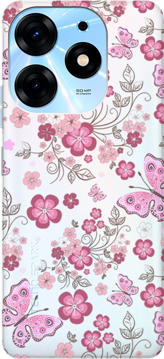Чехол на Tecno Spark 10 Pro "Butterflies and Flowers" прозрачный, Прозрачный;розовый, 159564
Чехол на Tecno Spark 10 Pro "Butterflies and Flowers" прозрачный, Прозрачный;розовый, 159564