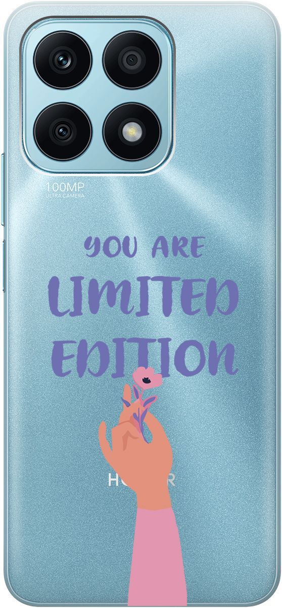 Силиконовый чехол на Honor X8a с 3D принтом "Limited Edition" прозрачный, Прозрачный;розовый, 158891
Силиконовый чехол на Honor X8a с 3D принтом "Limited Edition" прозрачный, Прозрачный;розовый, 158891