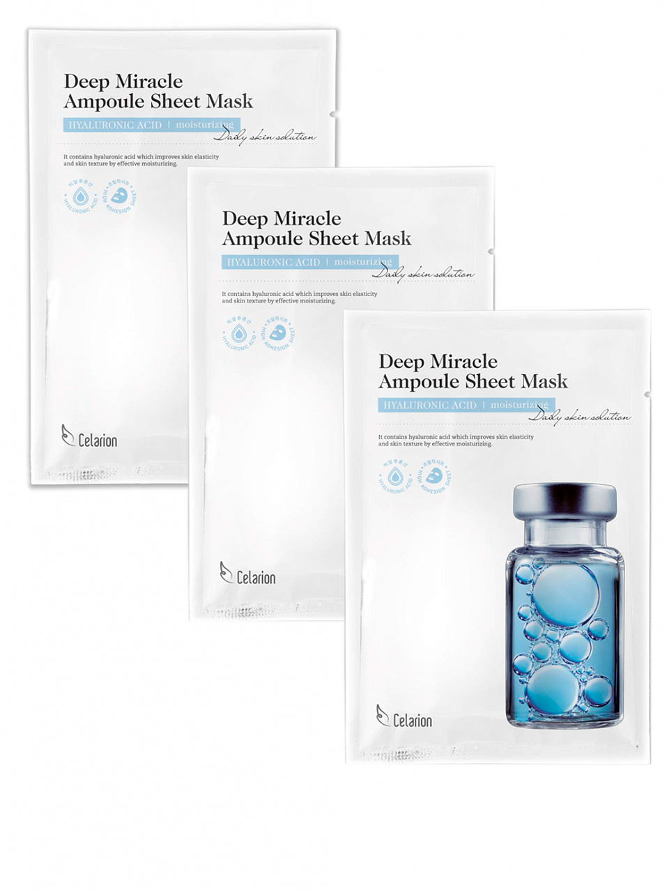 Маска для лица CELARION Deep Miracle Ampoule Sheet Mask-HYALURONIC ACID moisturizing 3 шт., Deep Miracle
Маска для лица CELARION Deep Miracle Ampoule Sheet Mask-HYALURONIC ACID moisturizing 3 шт., Deep Miracle