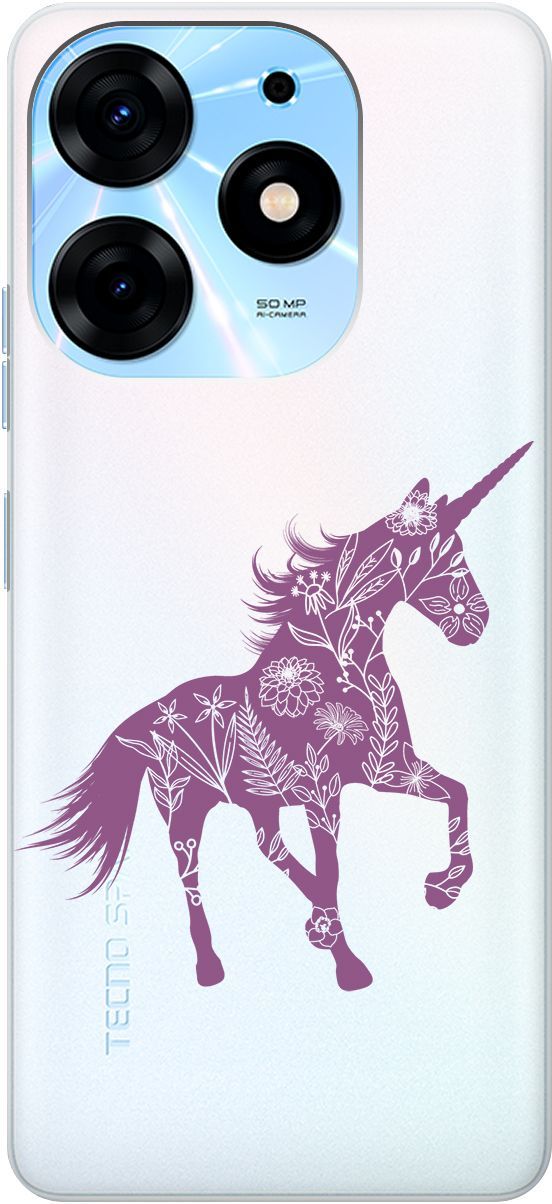 Чехол на Tecno Spark 10 Pro с 3D принтом "Floral Unicorn" прозрачный, Прозрачный;фиолетовый, 159565
Чехол на Tecno Spark 10 Pro с 3D принтом "Floral Unicorn" прозрачный, Прозрачный;фиолетовый, 159565