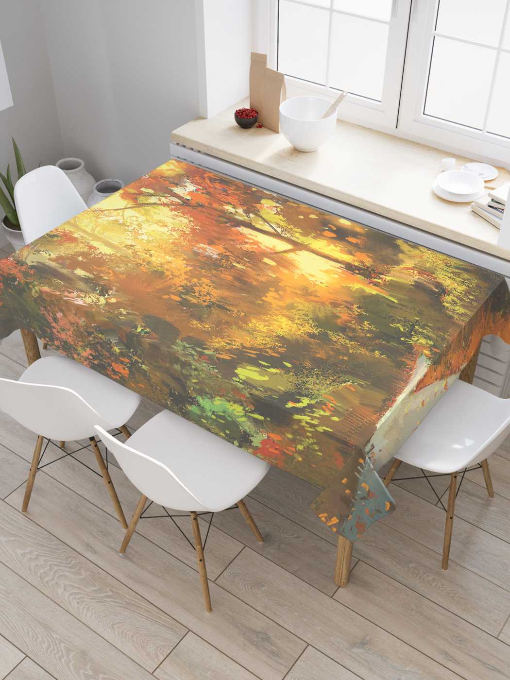 Скатерть прямоугольная JoyArty "История леса" из сатена, 180x145 см, Зеленый, История леса 
Скатерть прямоугольная JoyArty "История леса" из сатена, 180x145 см, Зеленый, История леса