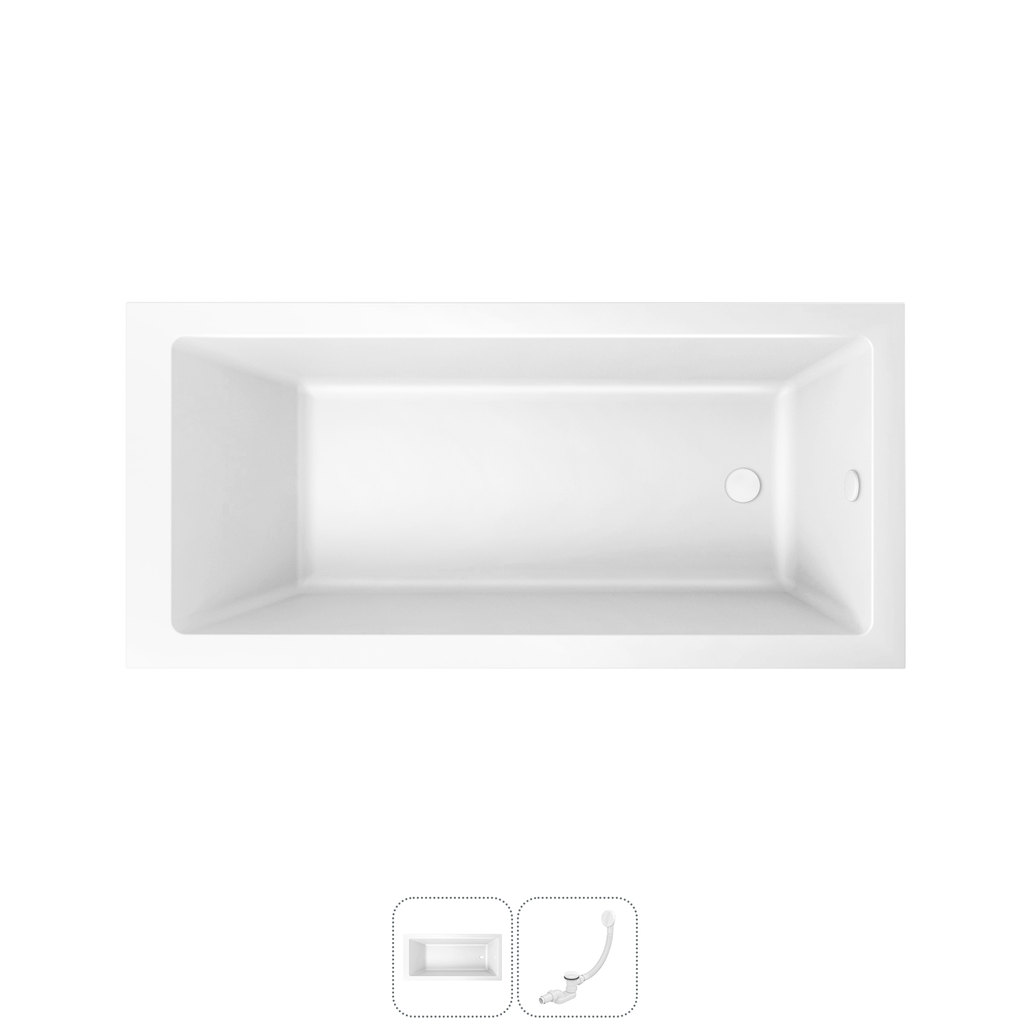 Акриловая ванна 170x80 см Lavinia Boho Element 202010785 в наборе 2 в 1, Белый, bath_LB_sifon.Element.2v1
Акриловая ванна 170x80 см Lavinia Boho Element 202010785 в наборе 2 в 1, Белый, bath_LB_sifon.Element.2v1