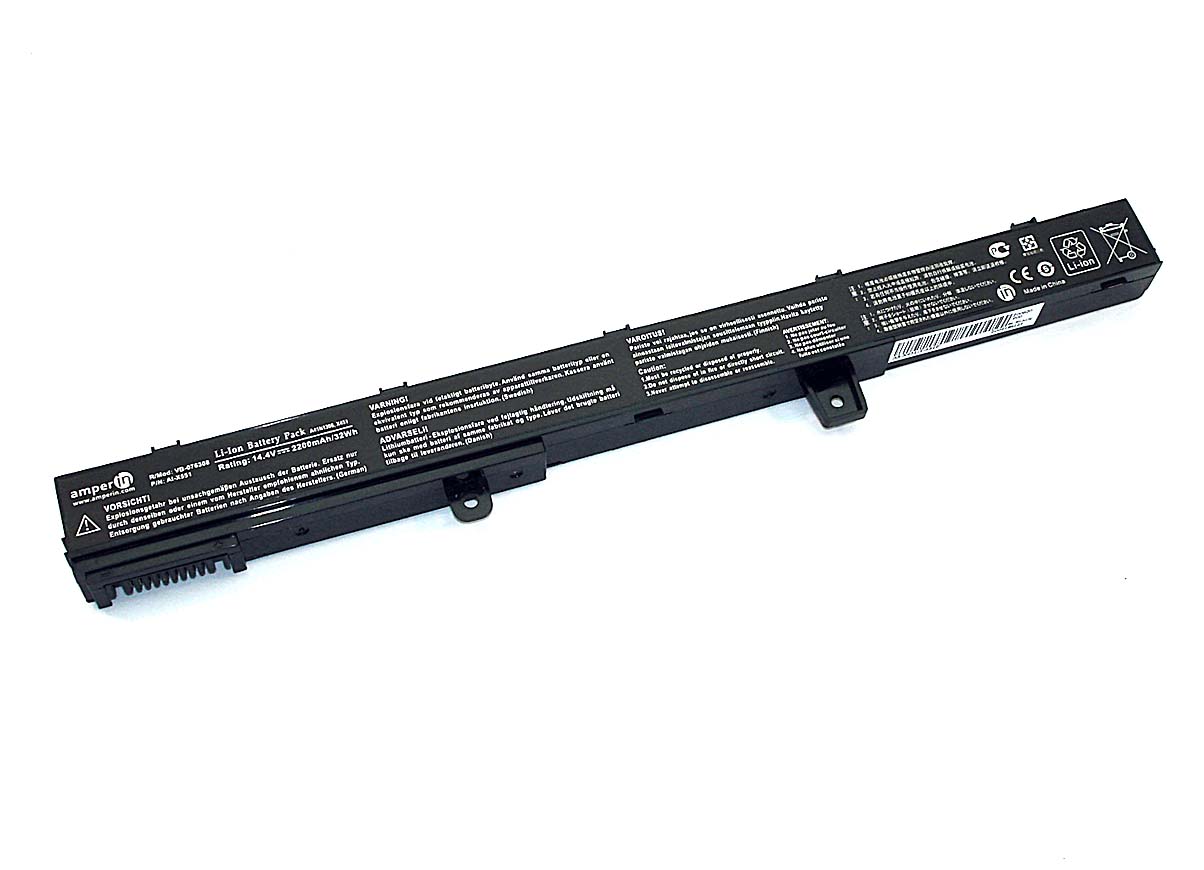 Аккумуляторная батарея Amperin для ноутбука Asus X441CA X551CA (A41N1308) 14.8V 2200mAh AI
Аккумуляторная батарея Amperin для ноутбука Asus X441CA X551CA (A41N1308) 14.8V 2200mAh AI